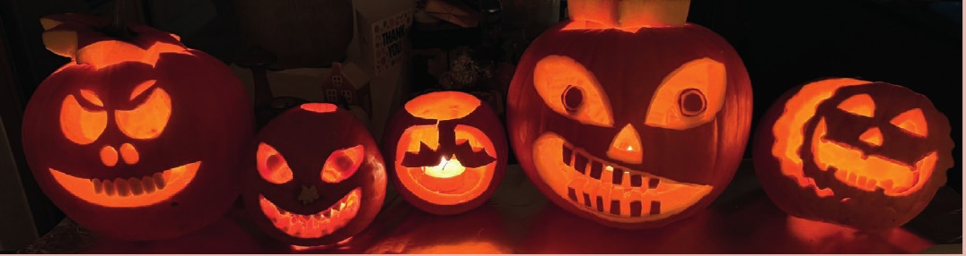Halloween — foto uit de wijkkrant, pagina 18